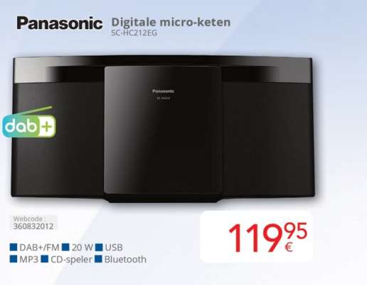 Panasonic Digitale micro-keten SC-HC212EG