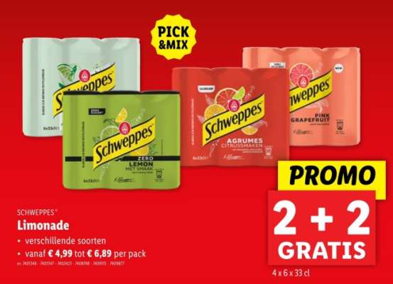 Schweppes Limonade
