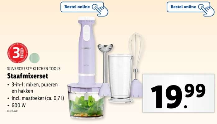 SILVERCREST® KITCHEN TOOLS Staafmixerset