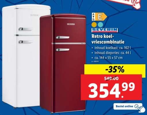 SEVERIN Retro koel-vriescombinatie