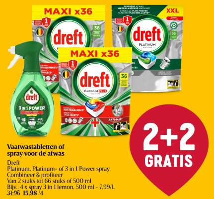 Dreft Vaatwastabletten of spray voor de afwas