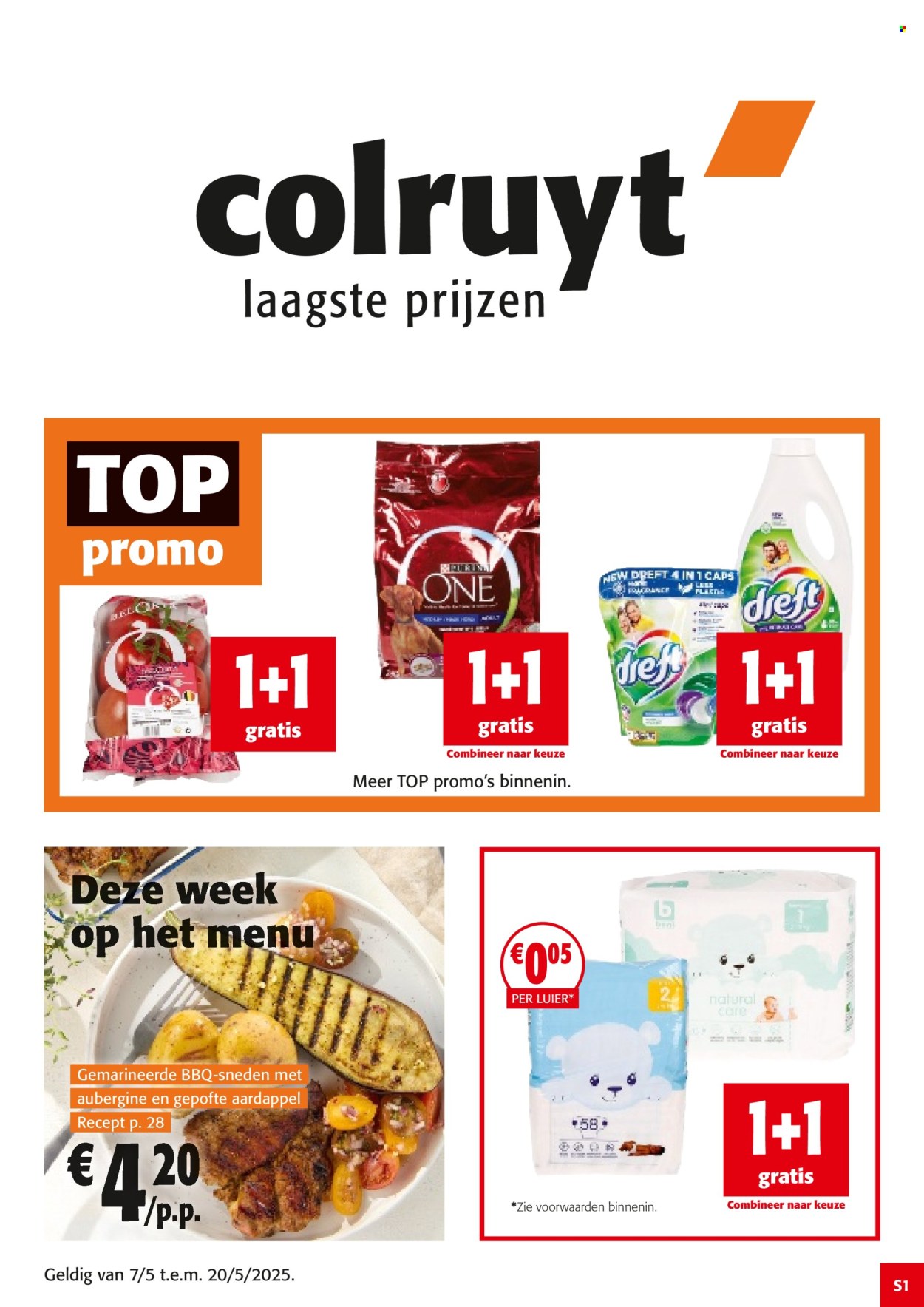 Colruyt-aanbieding  - 7.5.2025 - 20.5.2025. Pagina 1.