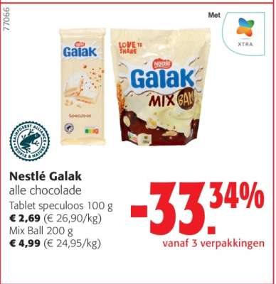 Nestlé Galak alle chocolade