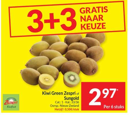 Kiwi Green Zespri of Sungold