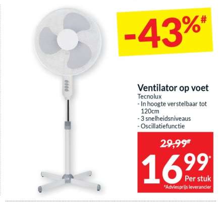 Ventilator op voet
