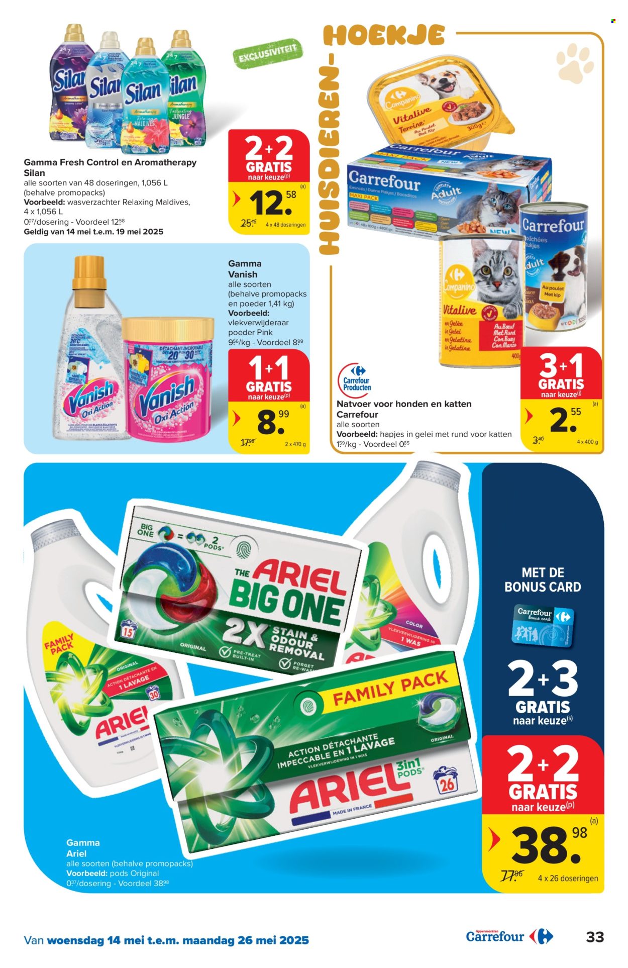 Carrefour hypermarkt-aanbieding  - 14.5.2025 - 26.5.2025. Pagina 33.
