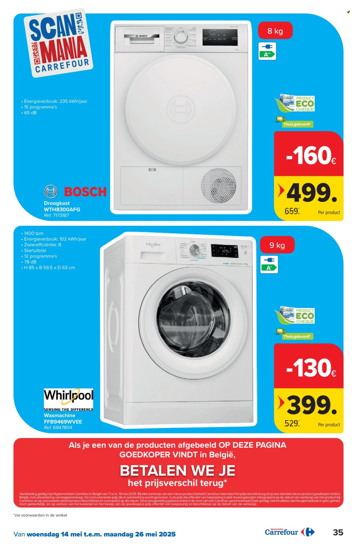 Carrefour hypermarkt-aanbieding  - 14.5.2025 - 26.5.2025. Pagina 35.
