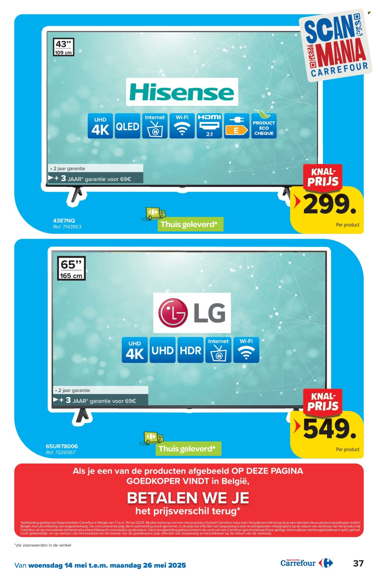 Carrefour hypermarkt-aanbieding  - 14.5.2025 - 26.5.2025. Pagina 37.