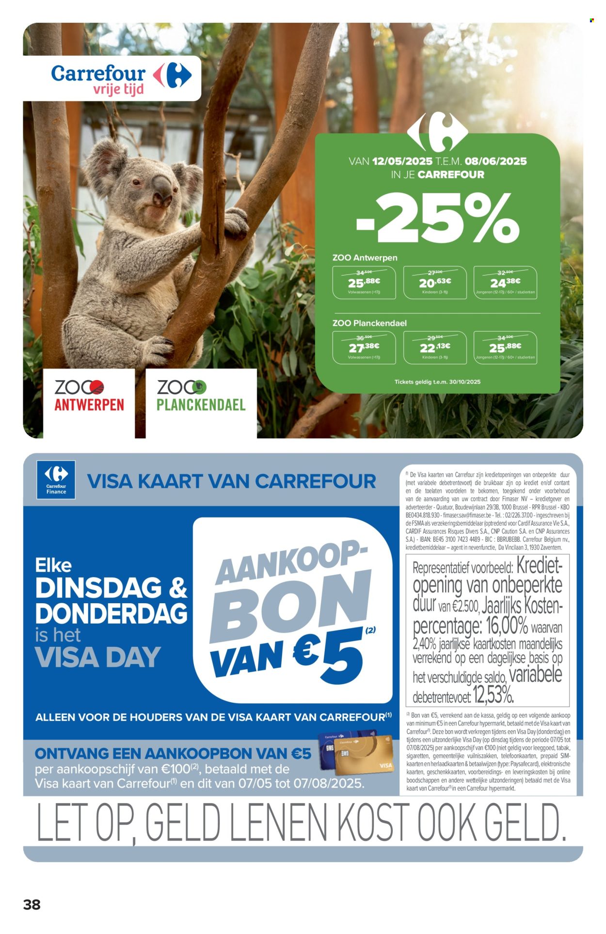 Carrefour hypermarkt-aanbieding  - 14.5.2025 - 26.5.2025. Pagina 38.